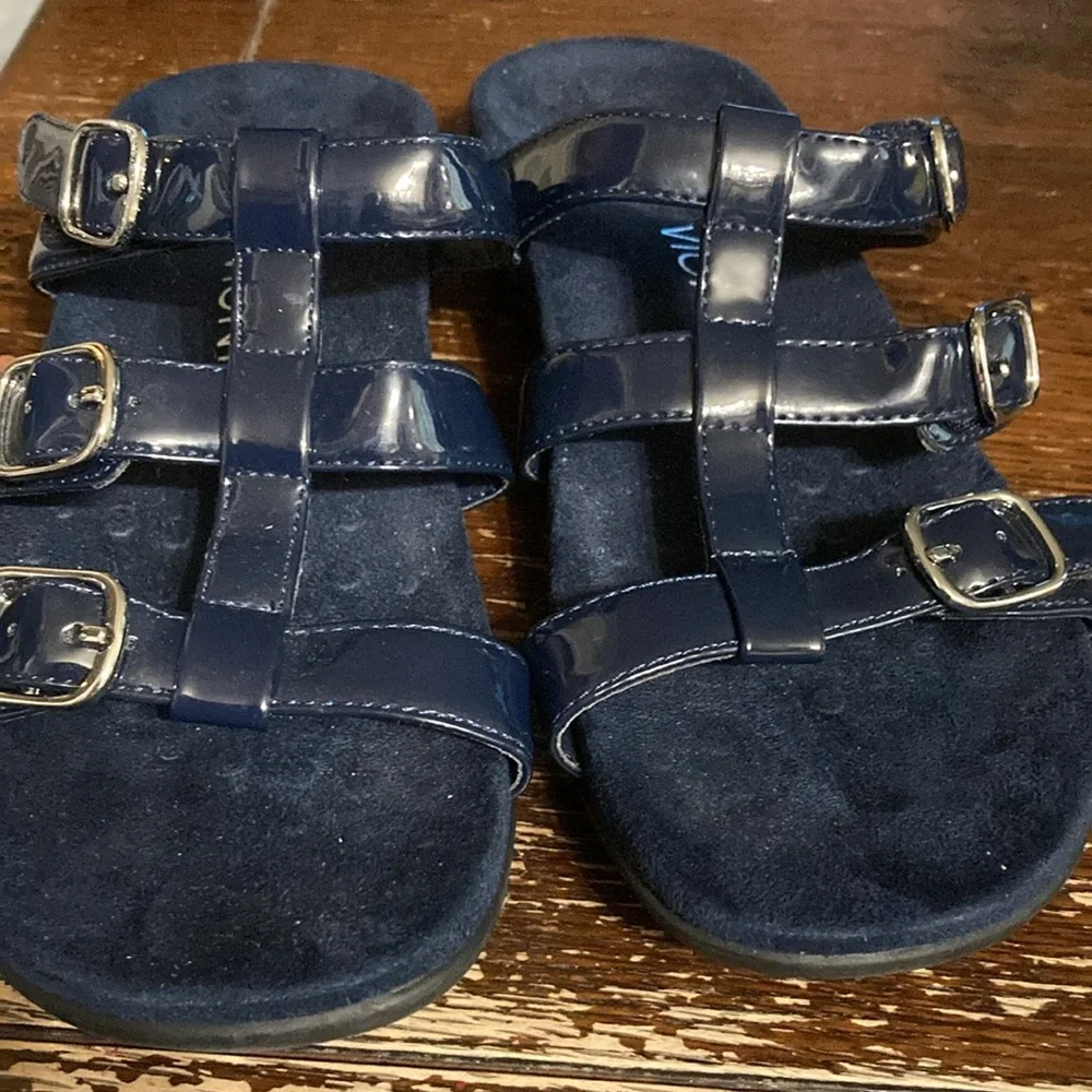 Vionic blue sandals size 7 strappy comfy - Picture 4 of 6